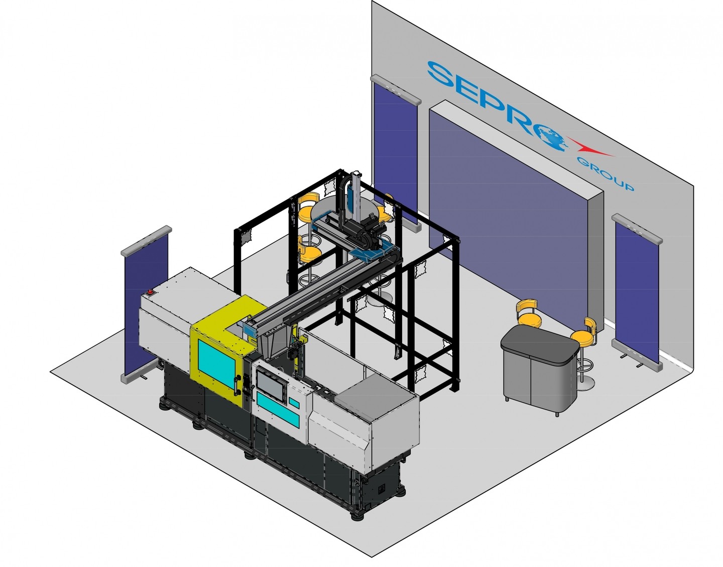 2023 Plastec West - Sepro America booth